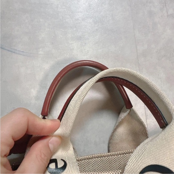 Chloe Cream and Brown Tote Bag - Picture 10 of 16